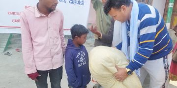 Warm winter fiber blankets to poor, needy, and disabled people