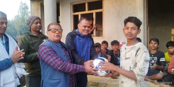 Padmoday Foundation Provides Sports Materials to Youth in Dalit Community to Combat Drugs and Addiction.